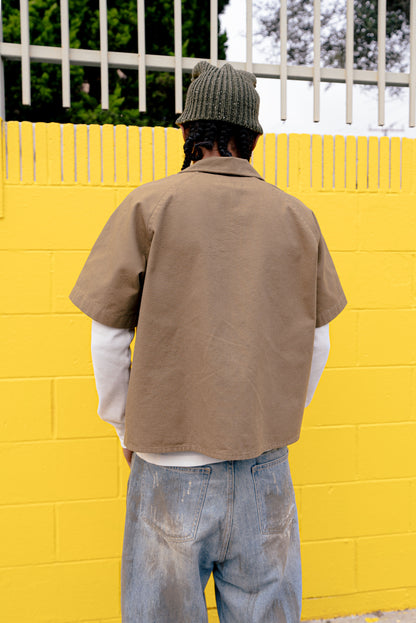 Canvas Raglan Bowling Shirt